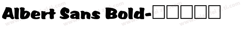 Albert Sans Bold字体转换